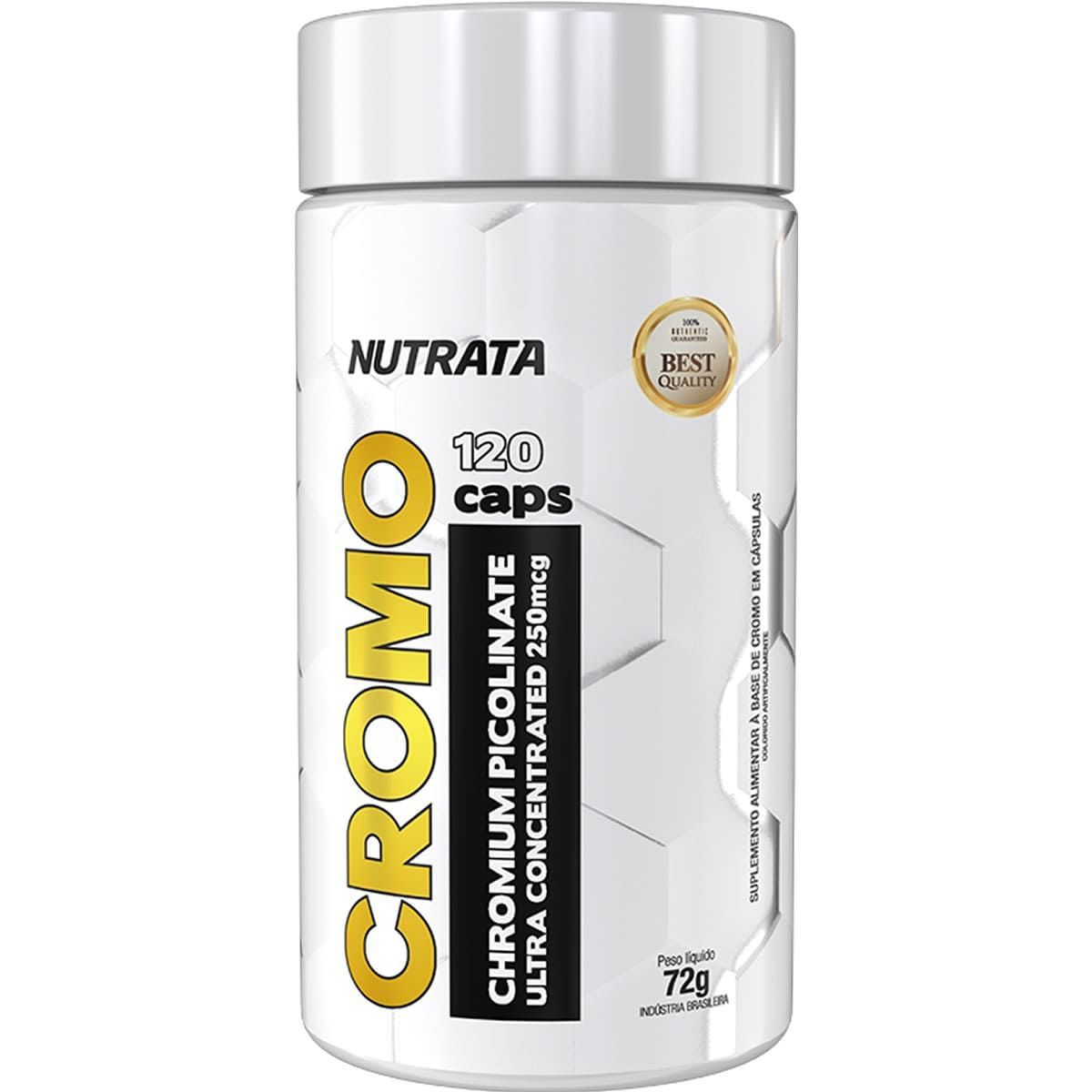 Cromo 100% - 120 C�psulas - Nutrata*** Data Venc. 28/02/2023