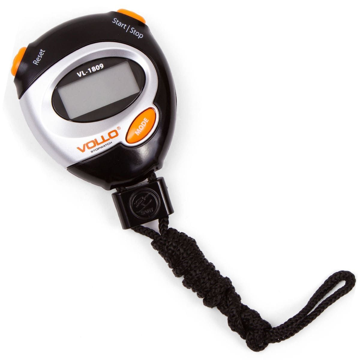 Cron�metro VL-1809 - Preto, Prata e Laranja - Vollo Sports