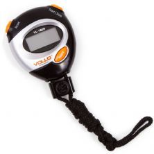 Cron�metro VL-1809 - Preto, Prata e Laranja - Vollo Sports
