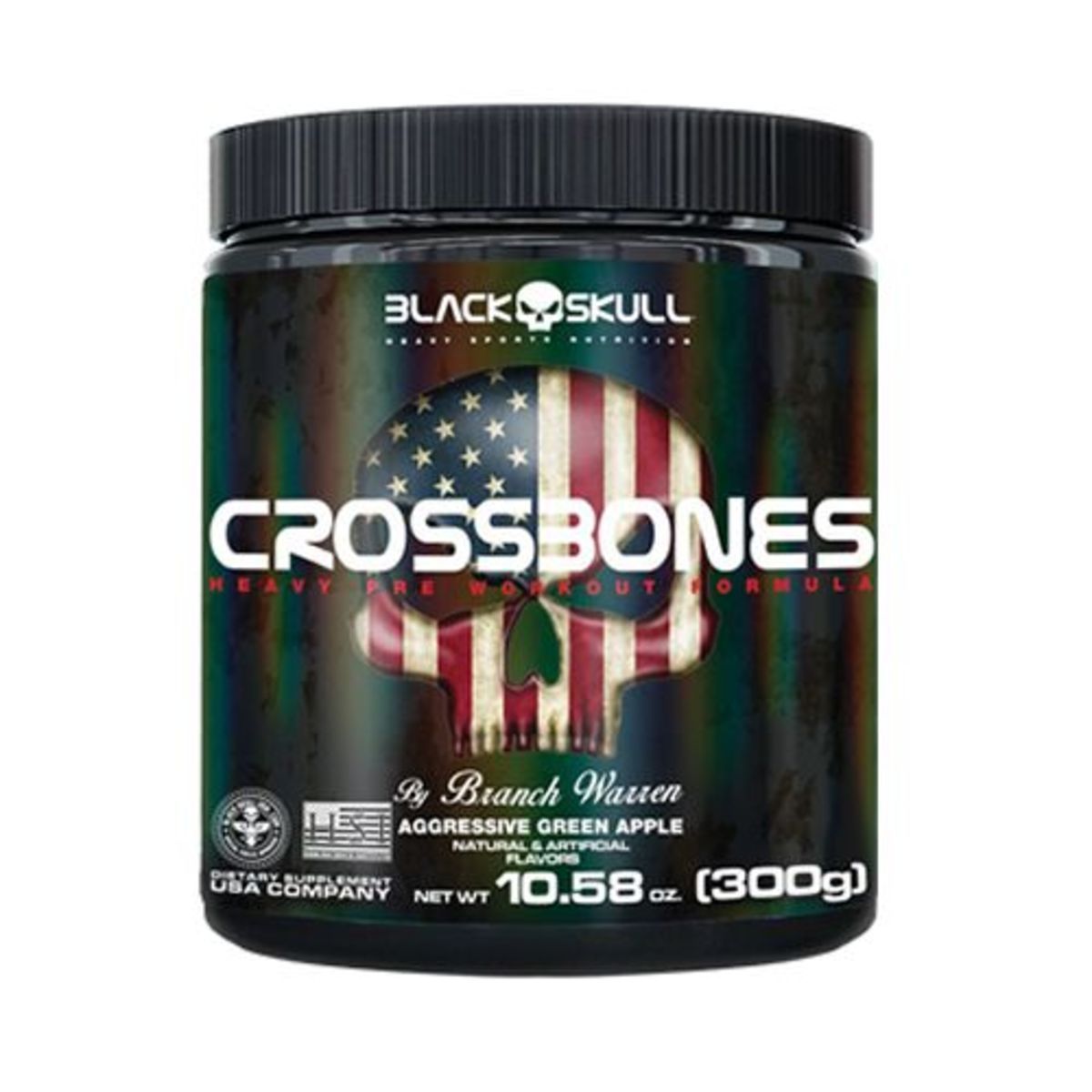 CrossBones - 300g Agressive Green Apple - Black Skull