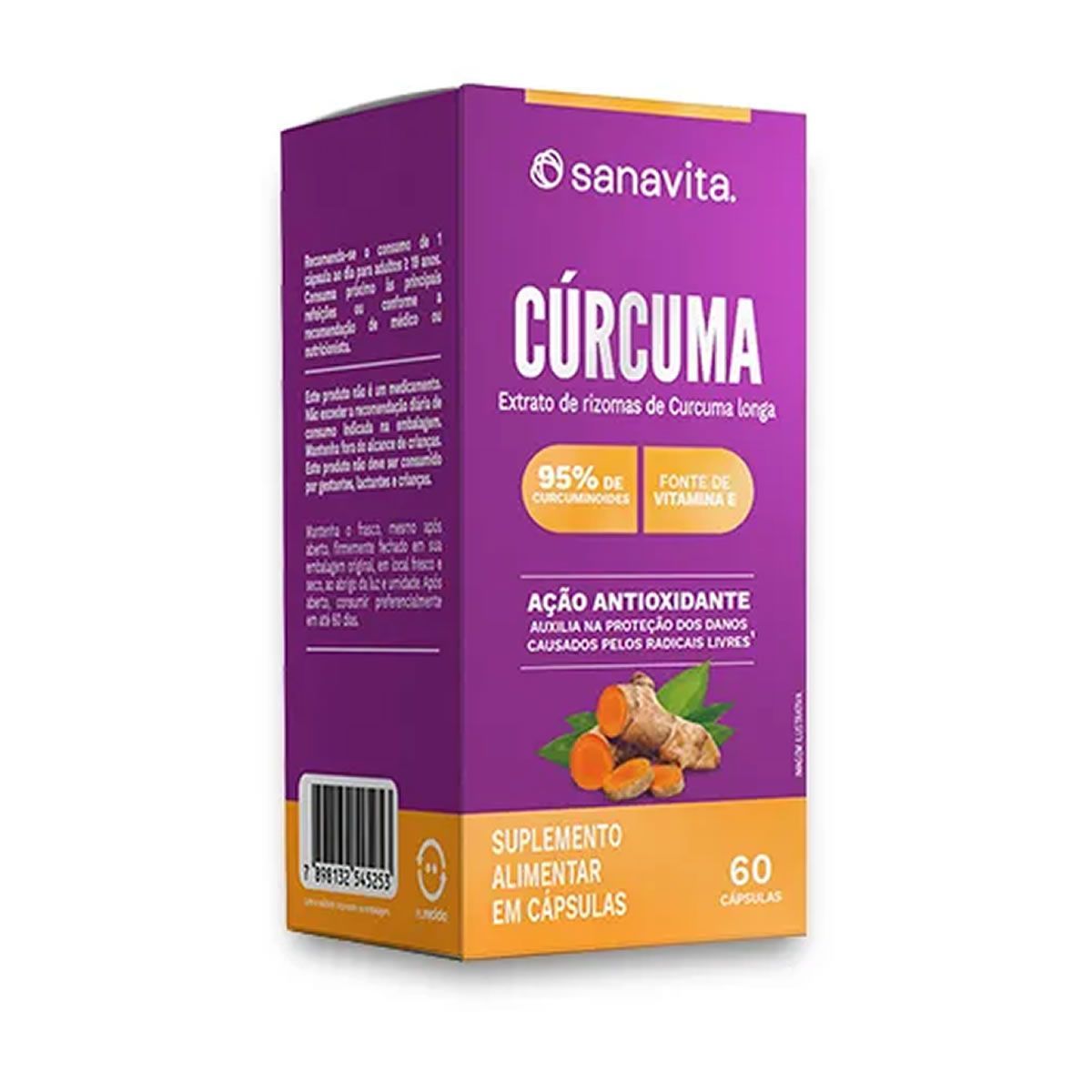 C�rcuma - 60 C�psulas - Sanavita