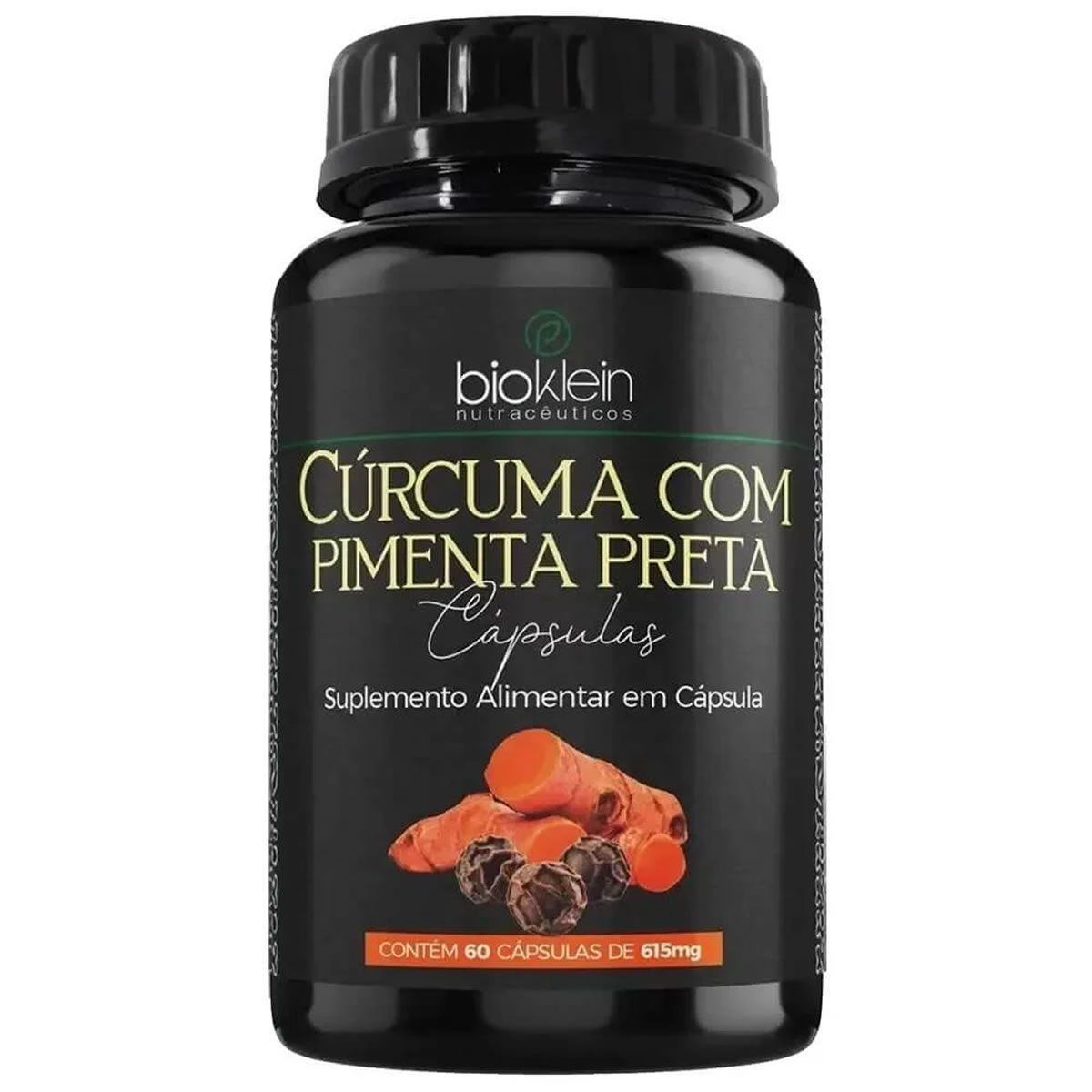 C�rcuma Com Pimenta Preta - 60 C�psulas - Bioklein