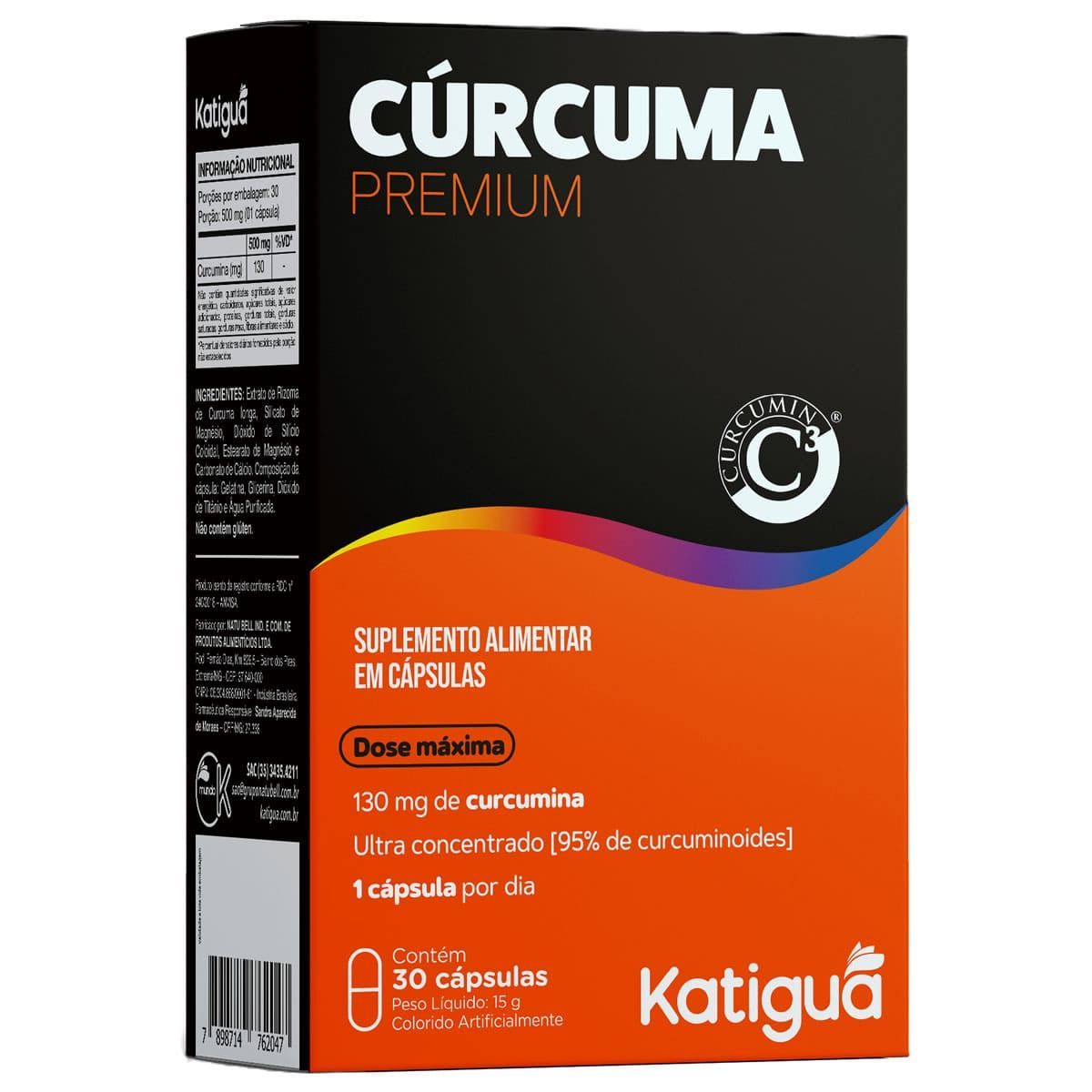 C�rcuma Premium - 30 C�psulas - Katigu�*** Data Venc. 30/08/2025