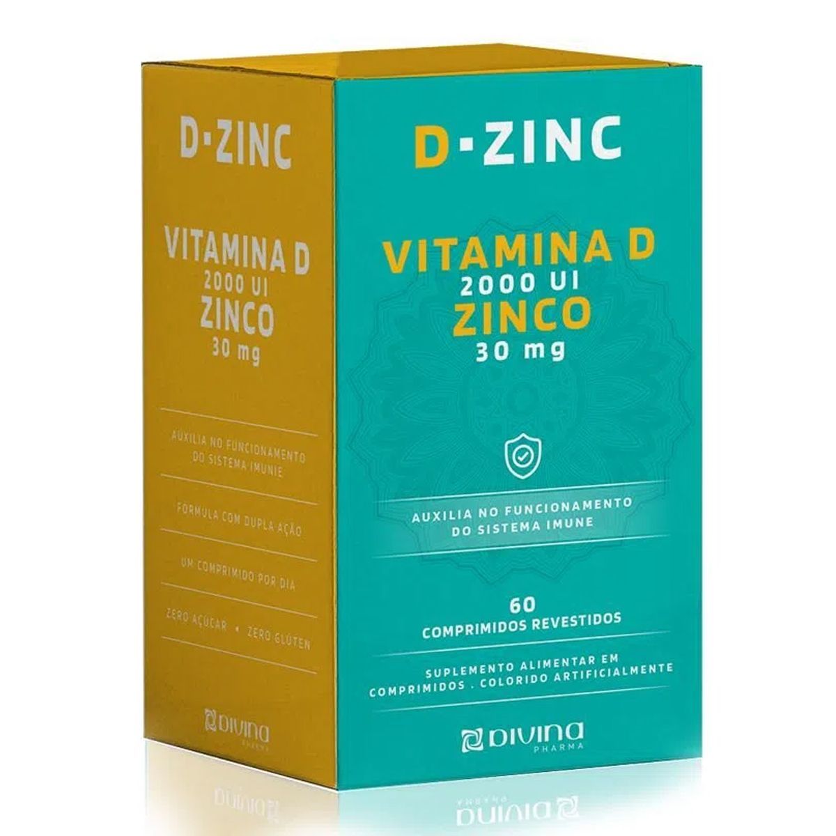 D-Zinc - 60 Minicomprimidos Revestidos - Divina Pharma*** Data Venc. 30/5/23
