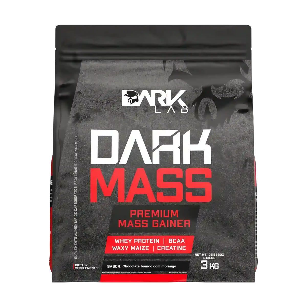 Dark Mass - 3000g Chocolate Branco Com Morango - Dark Lab
