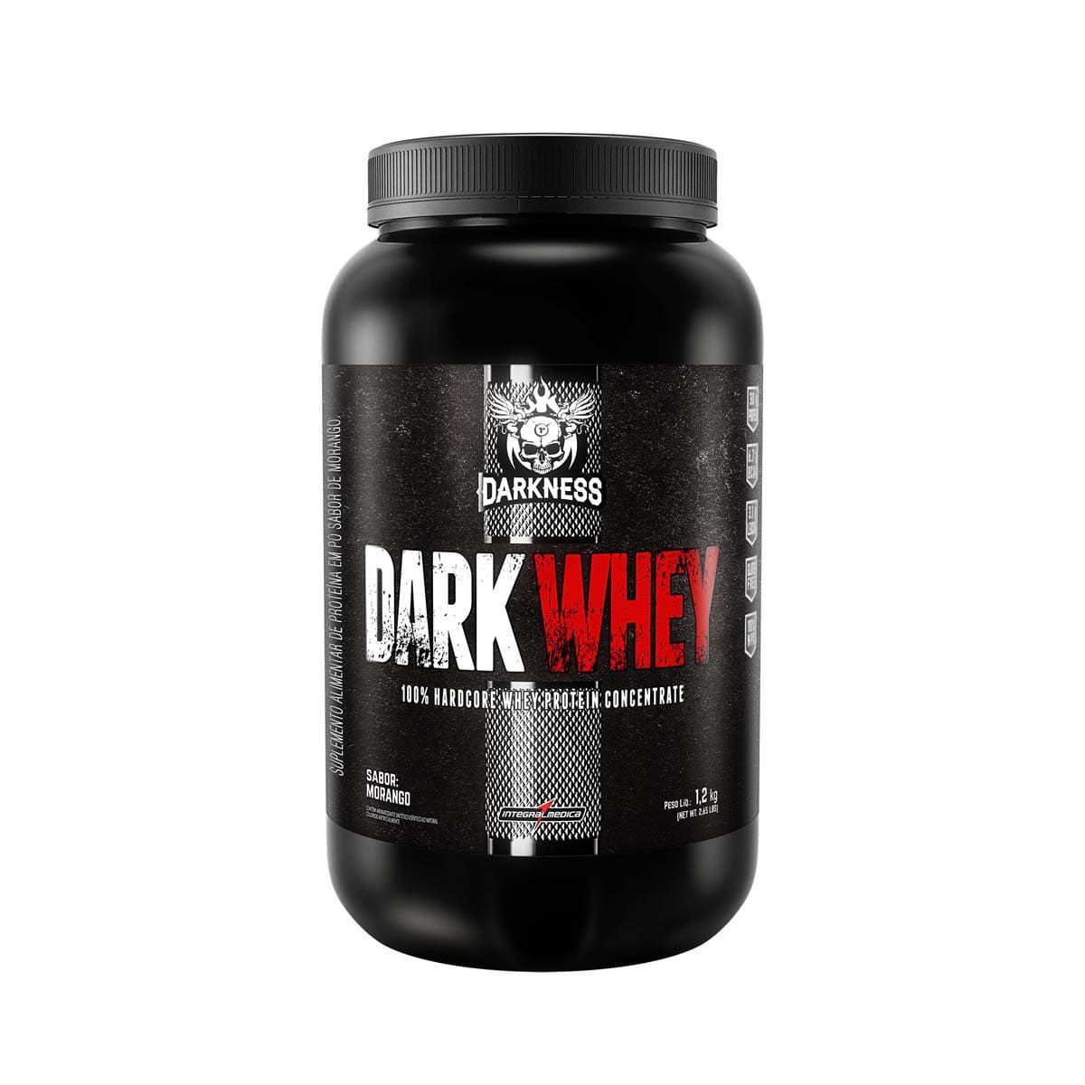 Dark Whey Darkness - 1.200g Morango - IntegralM�dica