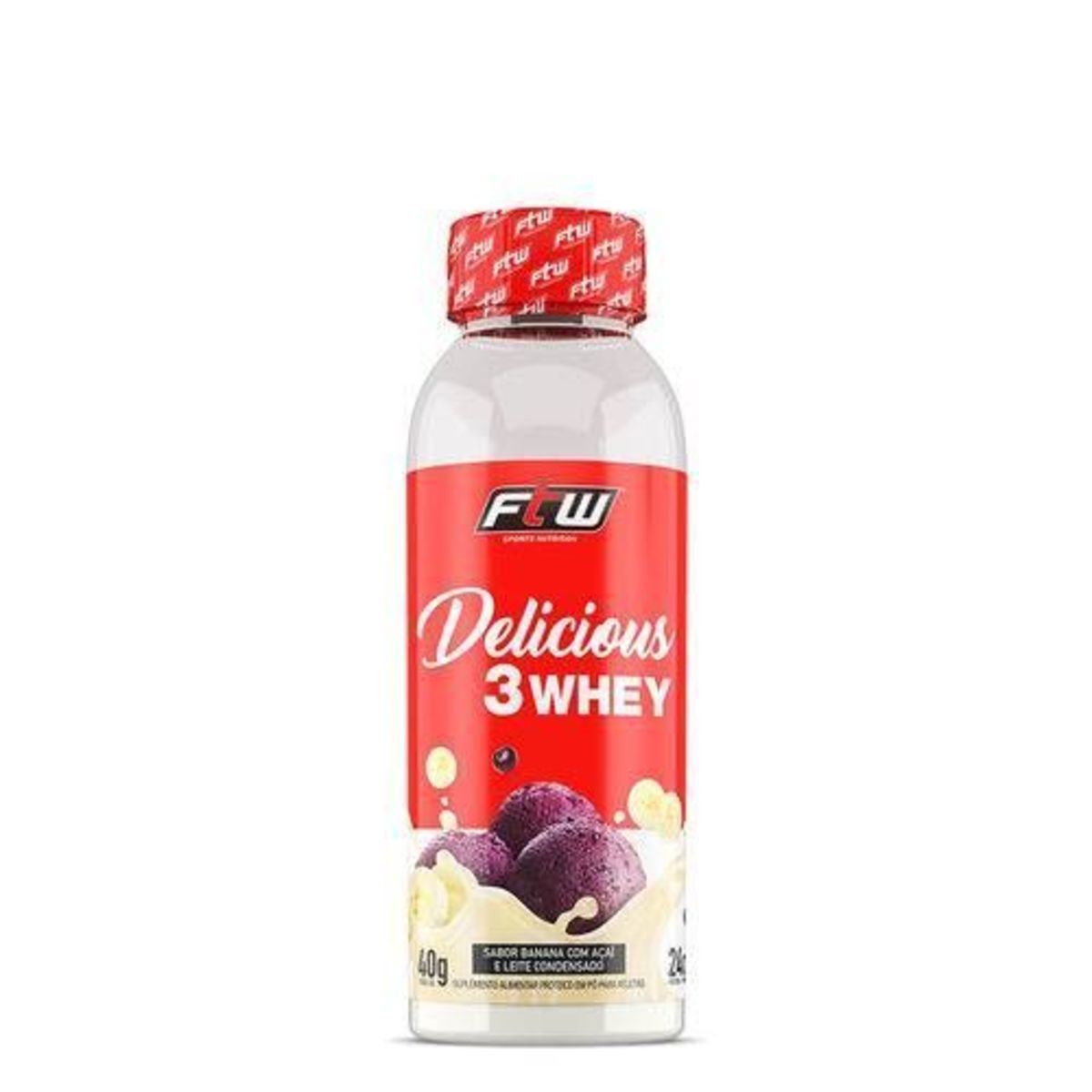 Delicious 3 Whey - 40g Banana com A�a� e Leite Condensado - FTW