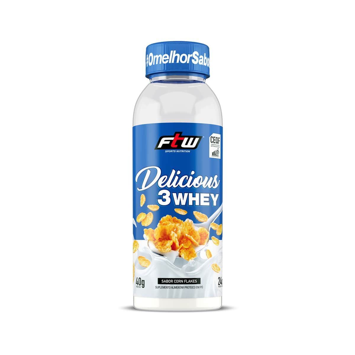 Delicious 3 Whey - 40g Corn Flakes - FTW