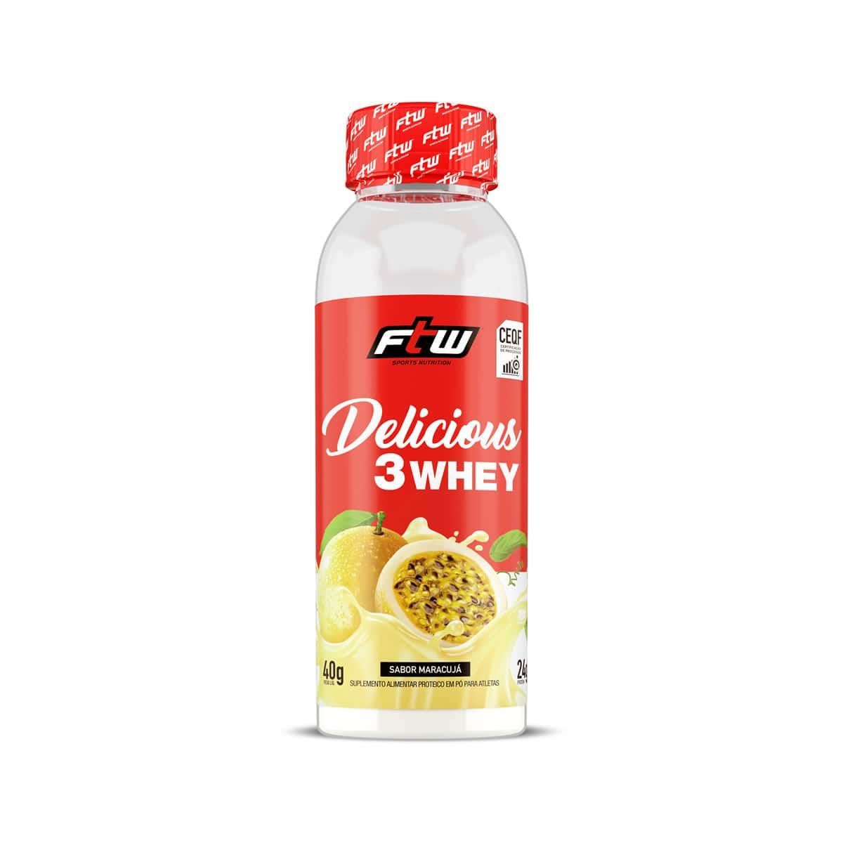 Delicious 3 Whey - 40g Maracuj� - FTW*** Data Venc. 30/09/2024