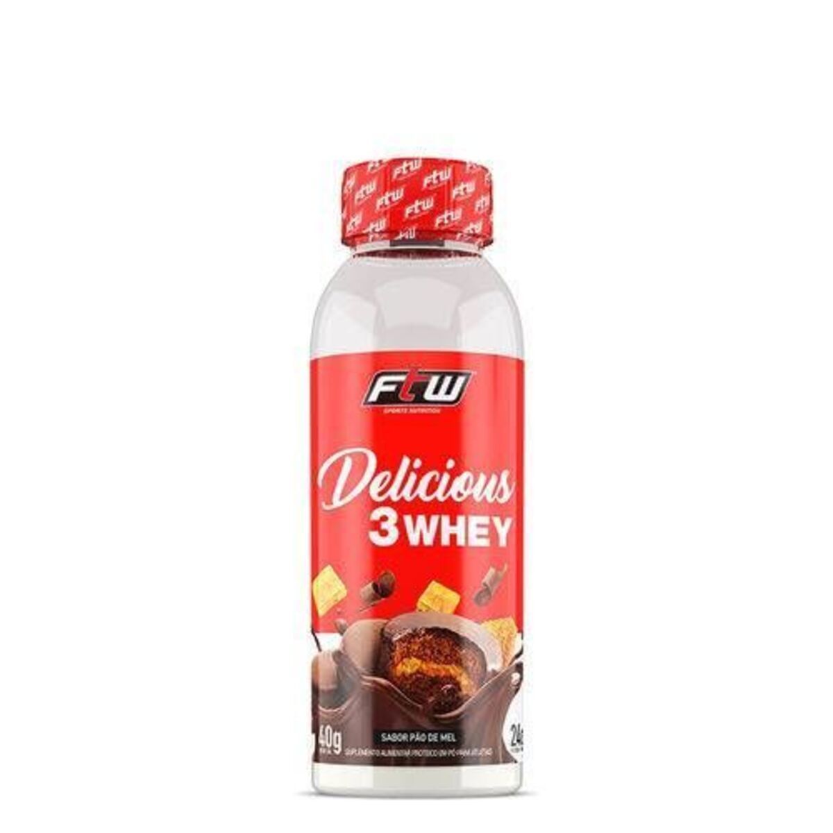 Delicious 3 Whey - 40g P�o de Mel - FTW*** Data Venc. 30/06/2024