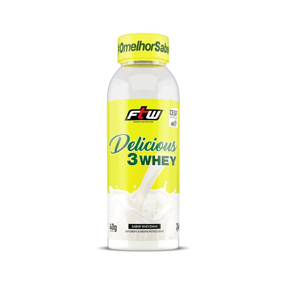 Delicious 3 Whey - 40g Wheyzinho - FTW*** Data Venc. 30/07/2025