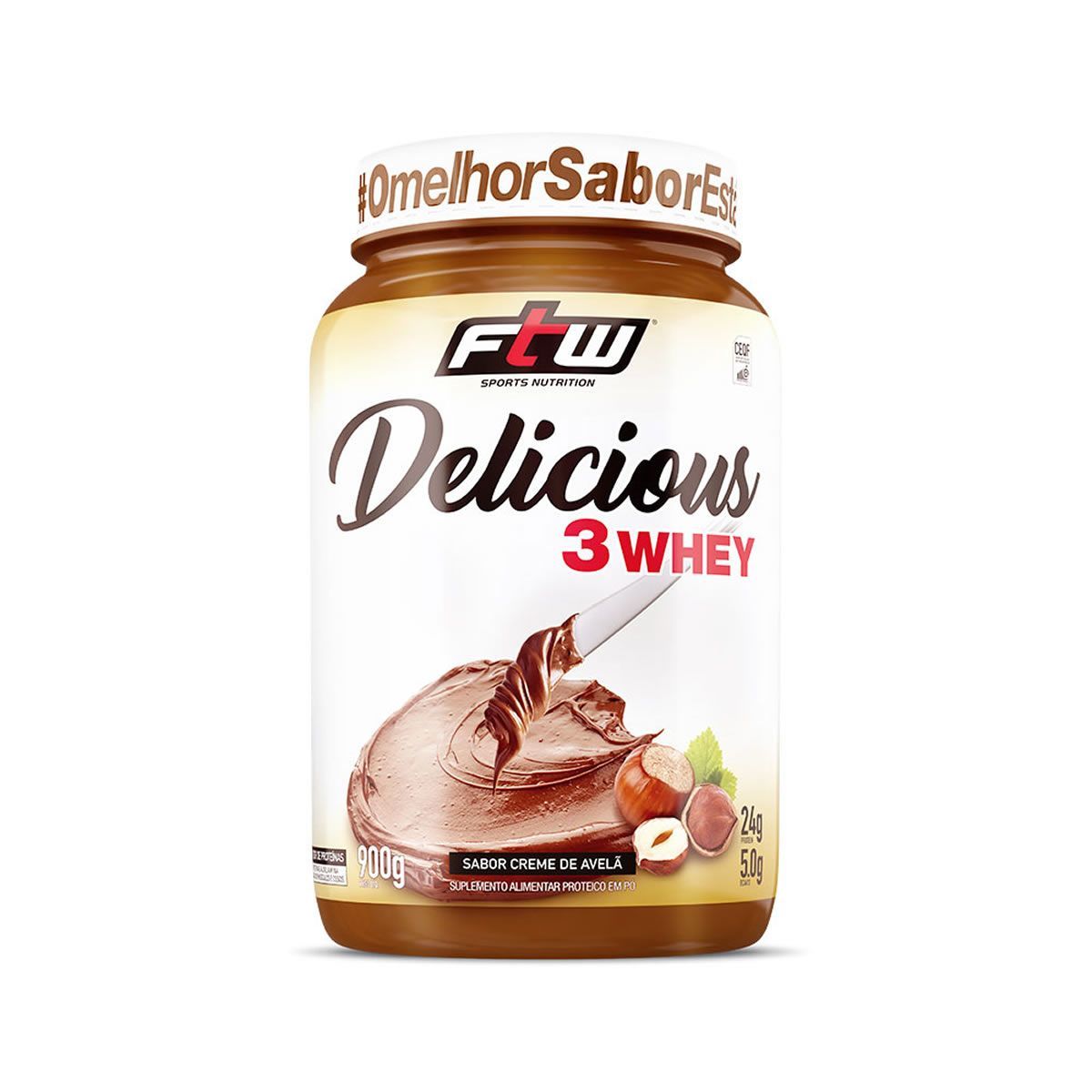 Delicious 3 Whey - 900g Creme de Avel� - FTW