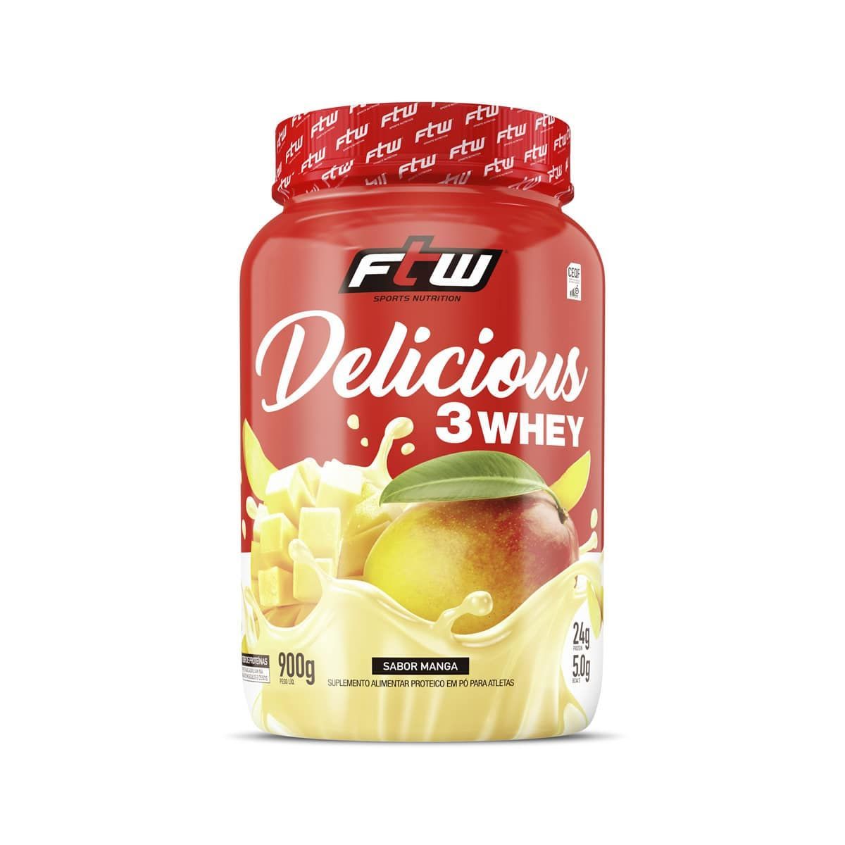 Delicious 3 Whey - 900g Manga - FTW