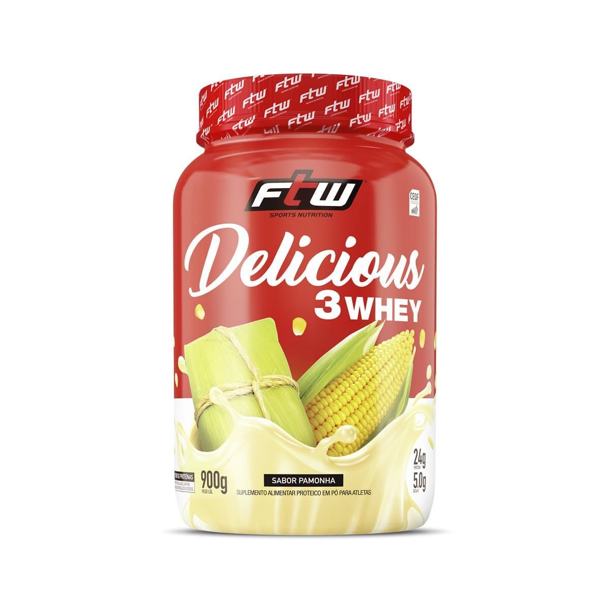 Delicious 3 Whey - 900g Pamonha - FTW