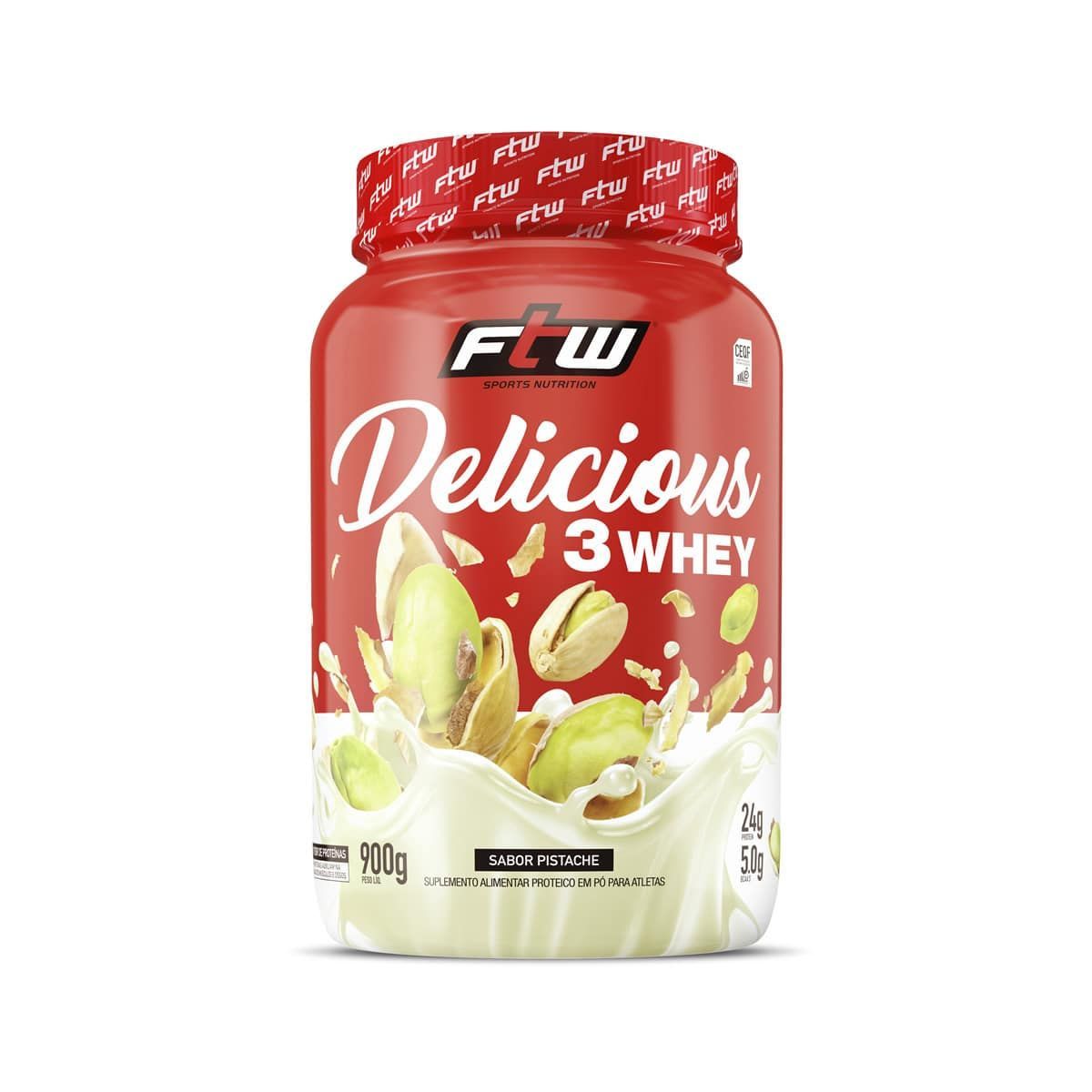 Delicious 3 Whey - 900g Pistache - FTW