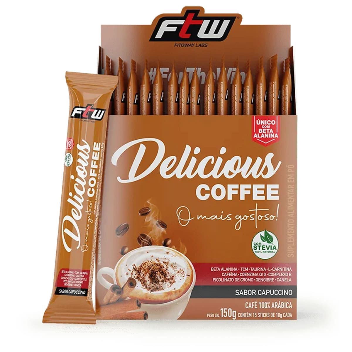 Delicious Coffe - 15 Sticks 10g Capuccino - FTW