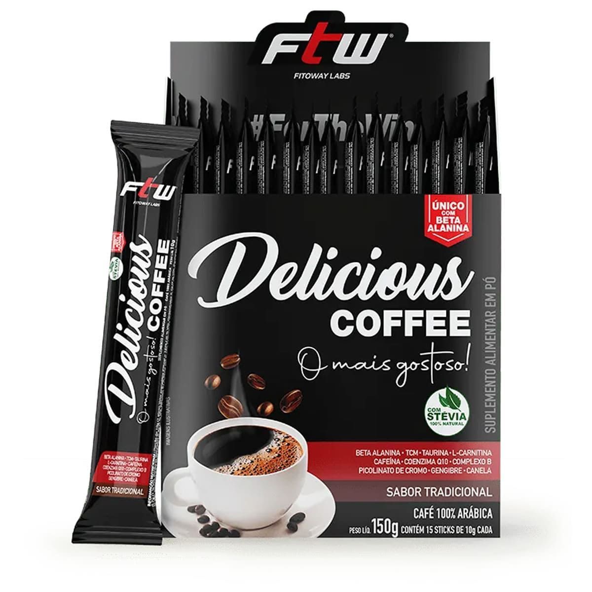 Delicious Coffe - 15 Sticks 10g Tradicional - FTW*** Data Venc. 30/05/2024
