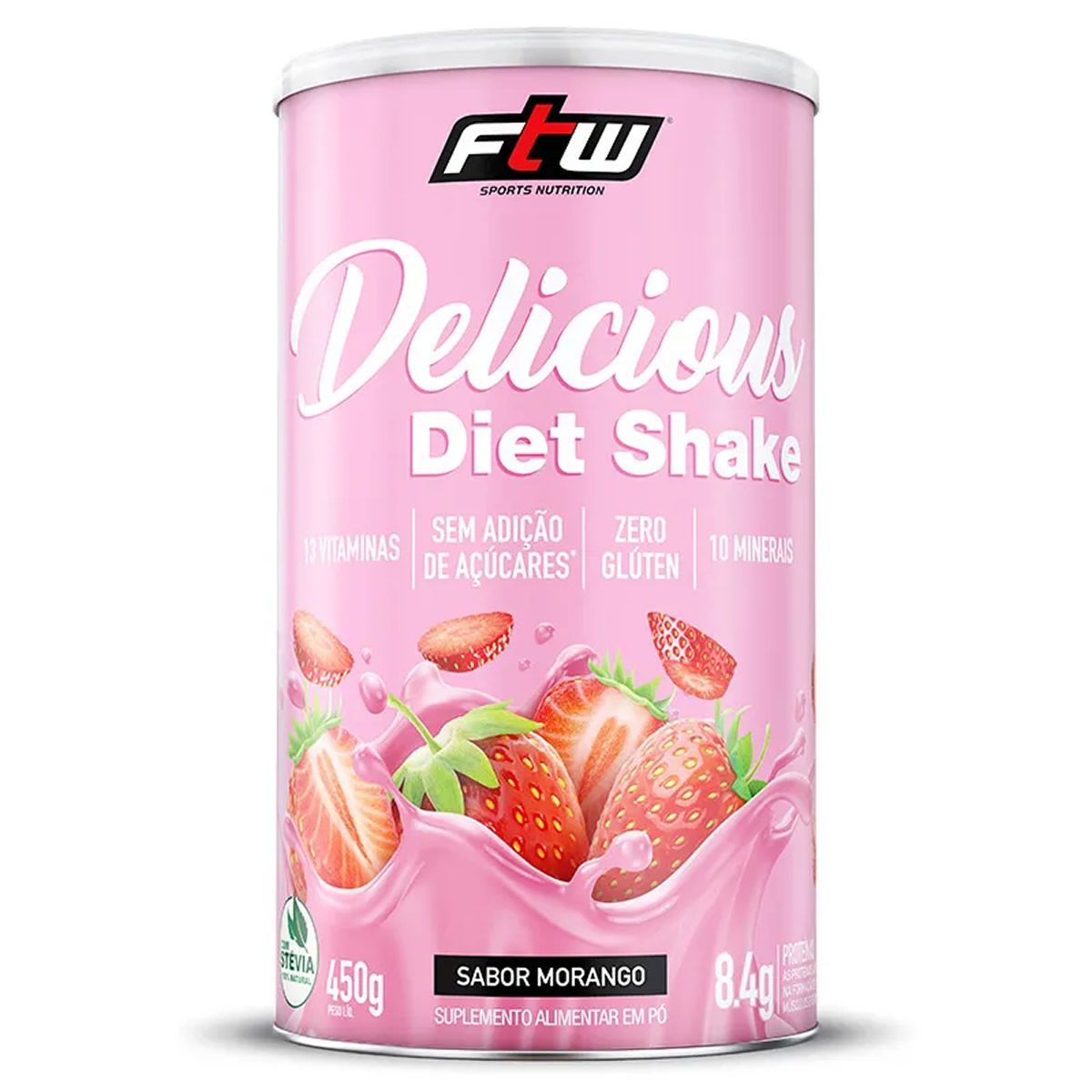 Delicious Diet Shake - 450g Morango - ftw