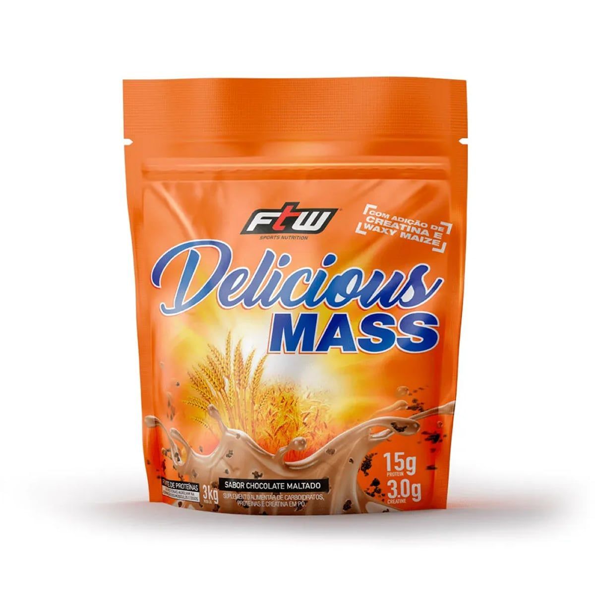 Delicious Mass - 3000g Refil Chocolate Maltado - FTW