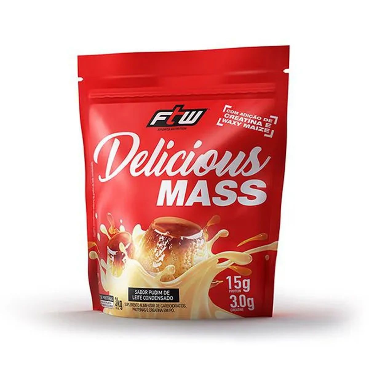 Delicious Mass - 3000g Refil Pudim de Leite Condensado - FTW