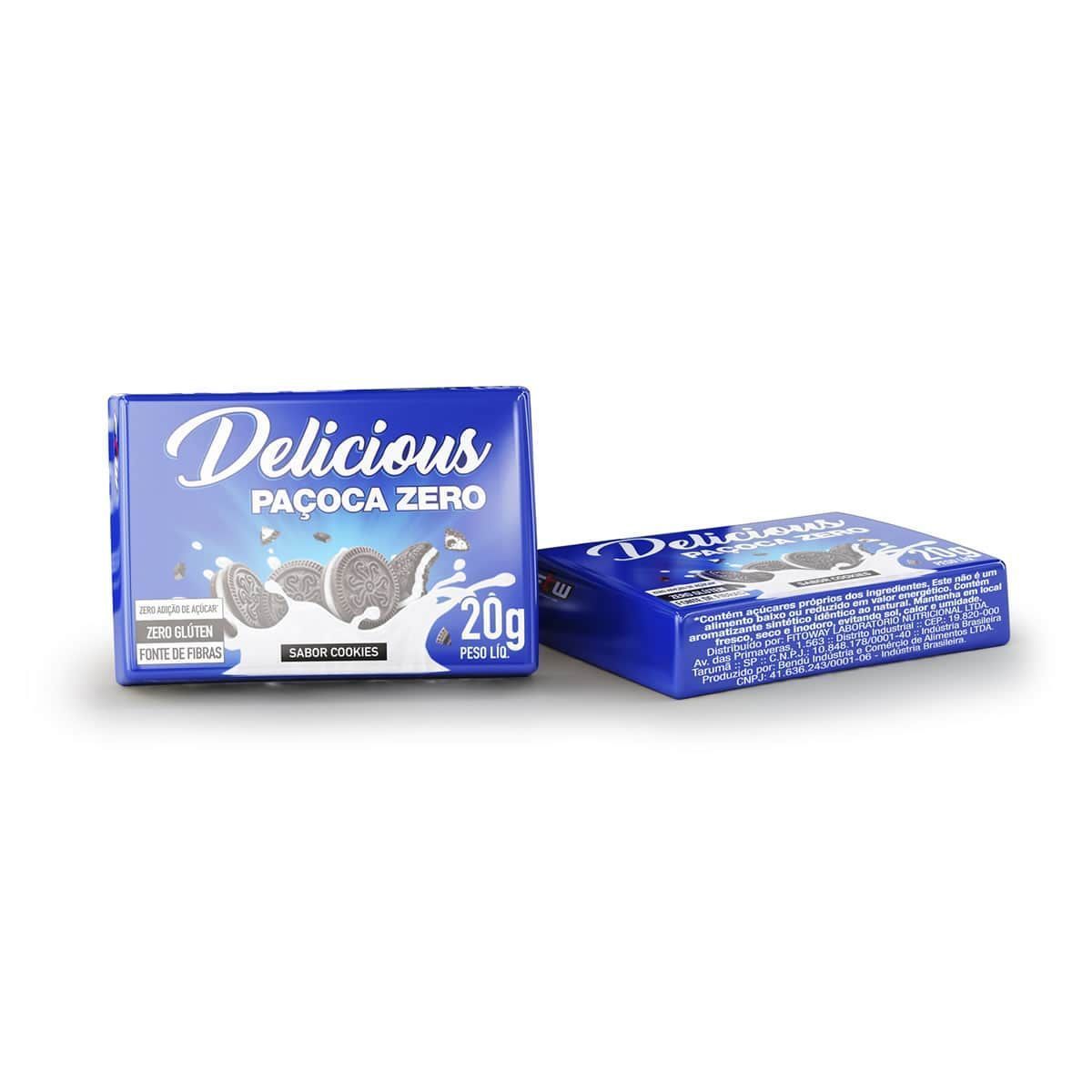 Delicious Pa�oca Zero - 1 Unidade 20g Cookies - FTW