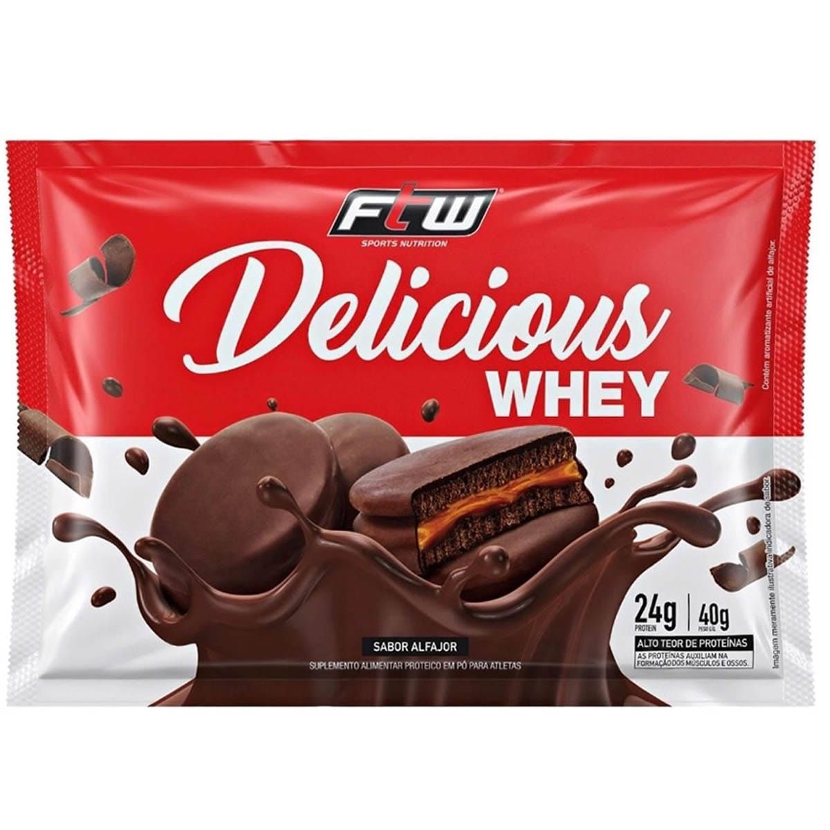 Delicious  Whey - 1 Sach� 40g Alfajor - FTW