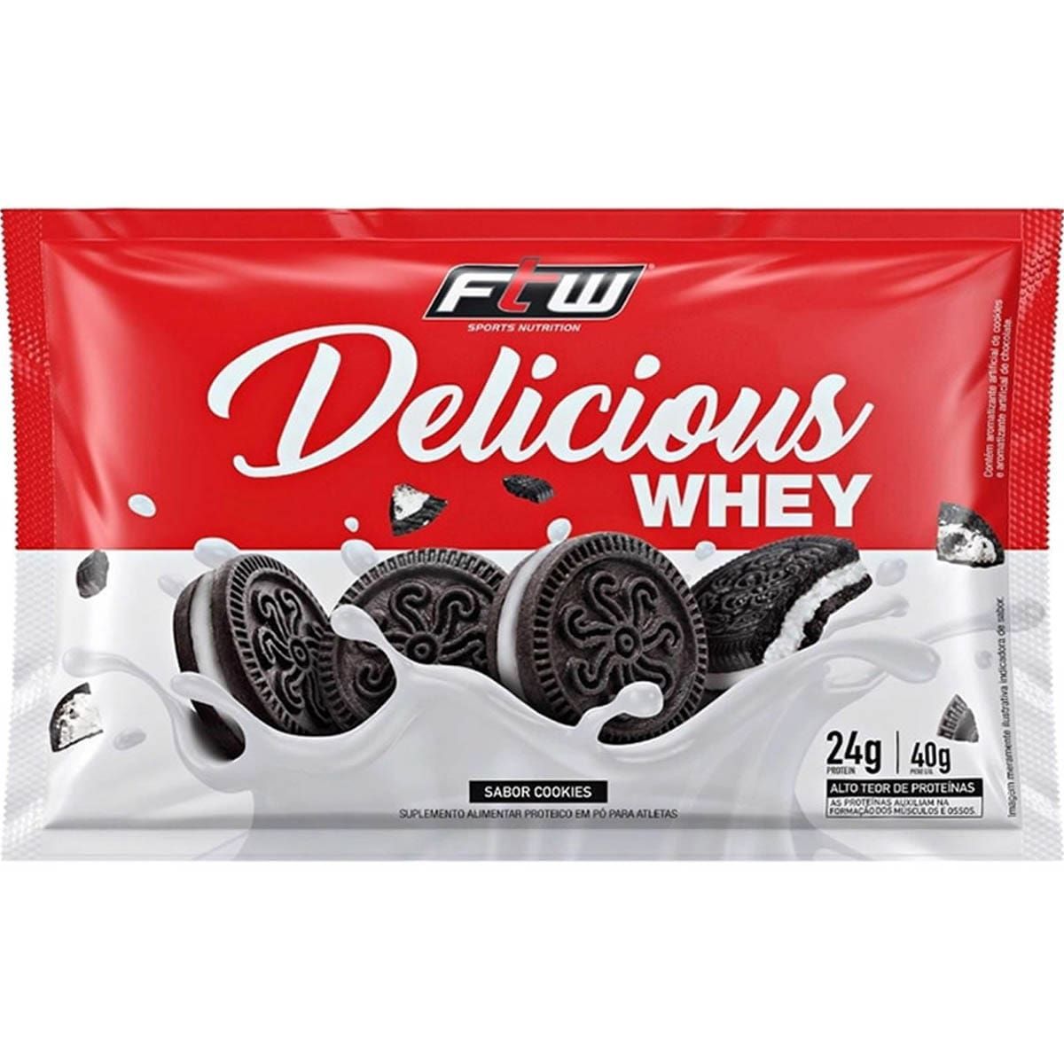 Delicious Whey - 1 Sach� 40g Cookies - FTW