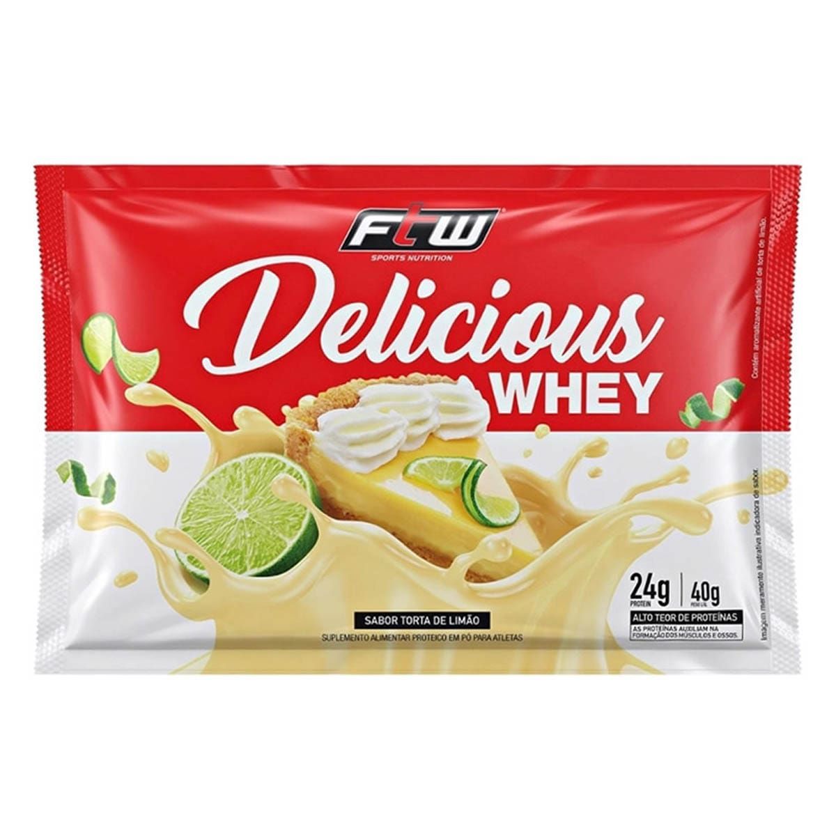 Delicious Whey - 1 Sach� 40g Torta de Lim�o - FTW