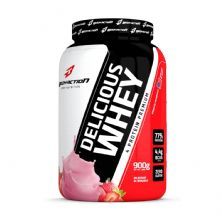 Delicious Whey - 900g Milkshake de Morango - BodyAction