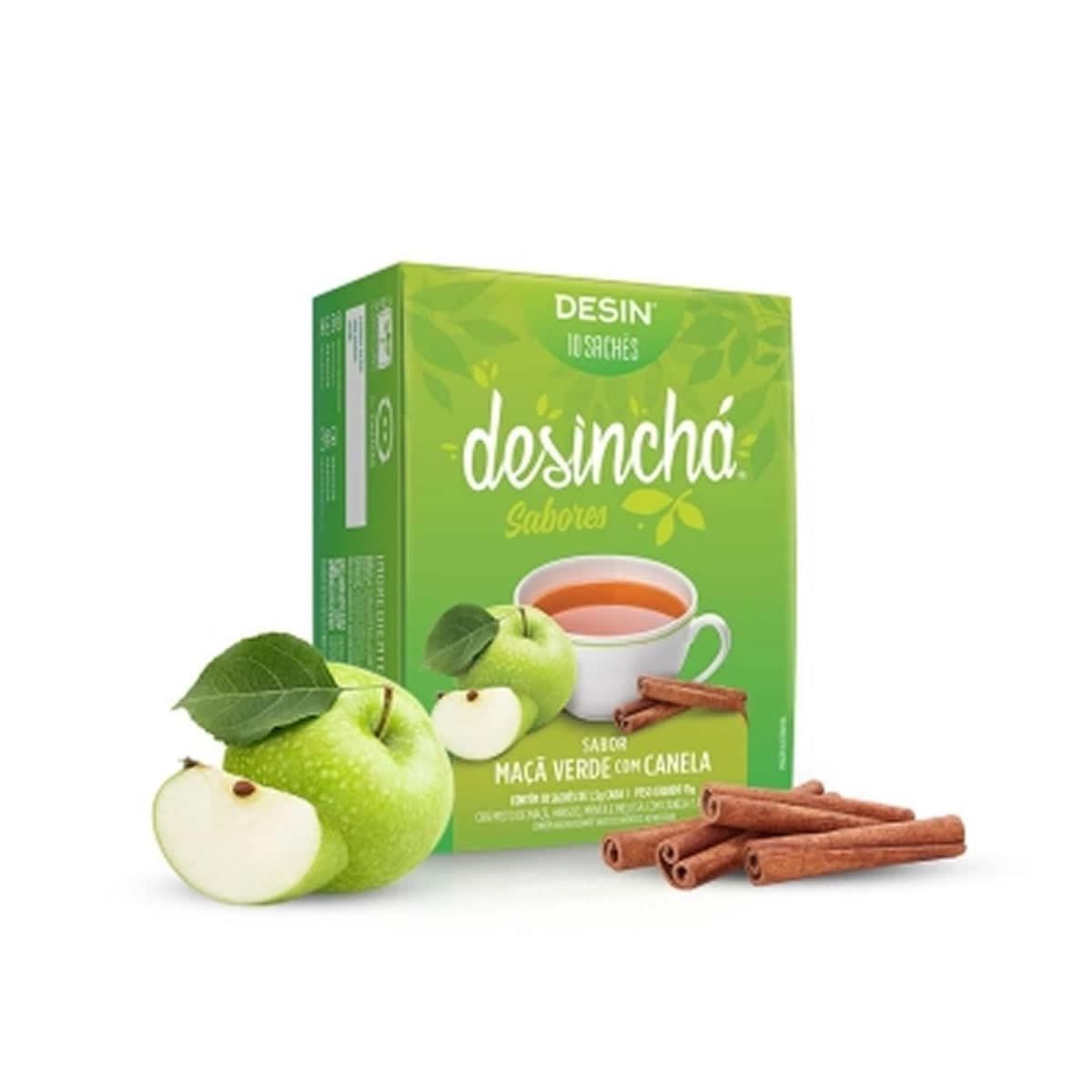 Desinch� Sabores - 10 Sach�s Ma�� Verde com Canela - Desinch�*** Data Venc. 30/03/2025
