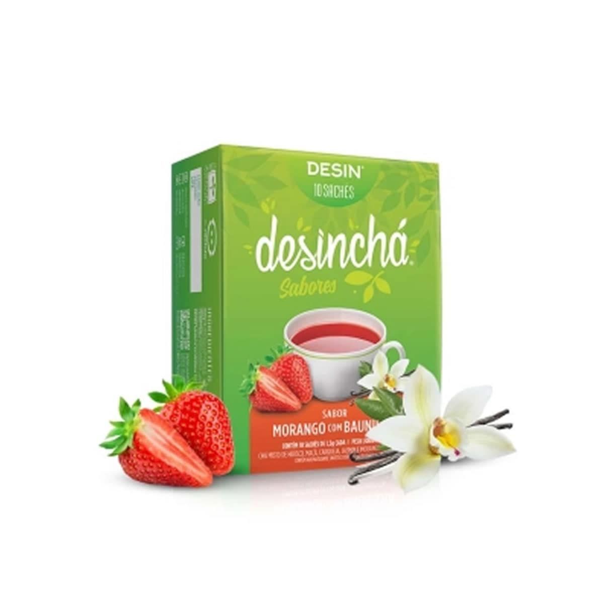 Desinch� Sabores - 10 Sach�s Morango com Baunilha - Desinch�*** Data Venc. 30/05/2025