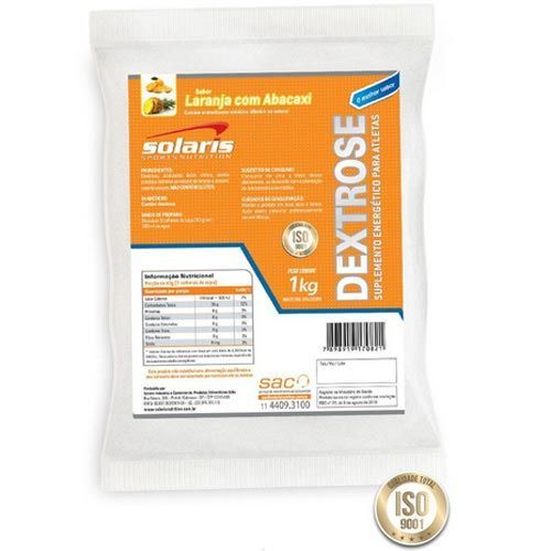 Dextrose - 1000g Laranja e Abacaxi - Solaris Nutrition