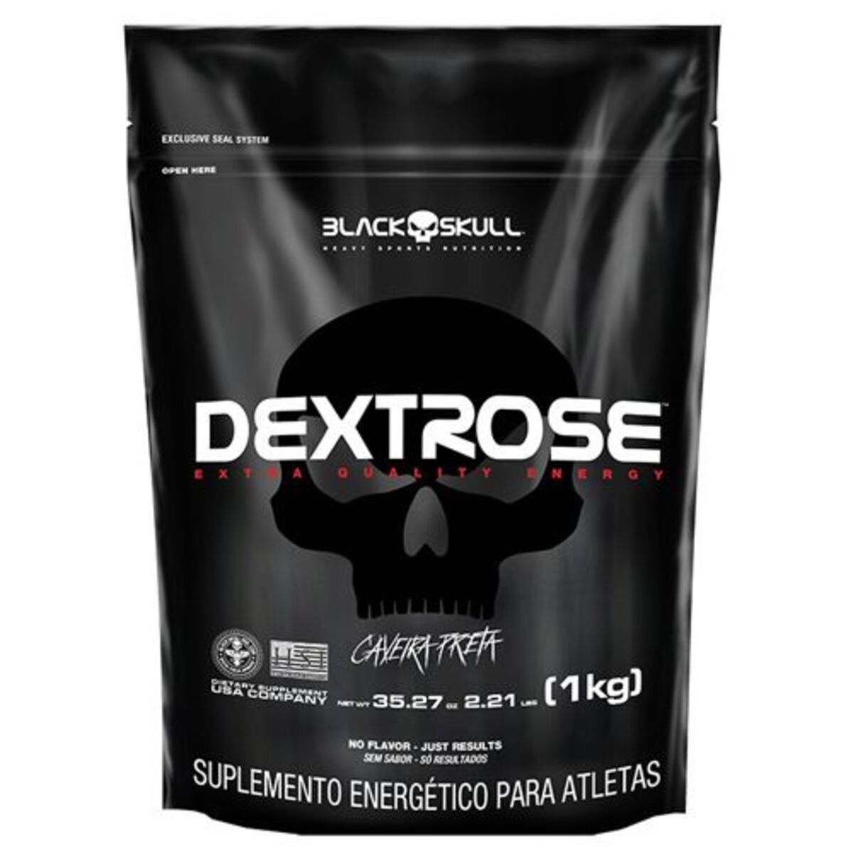 Dextrose - 1000g Sem Sabor - Black Skull