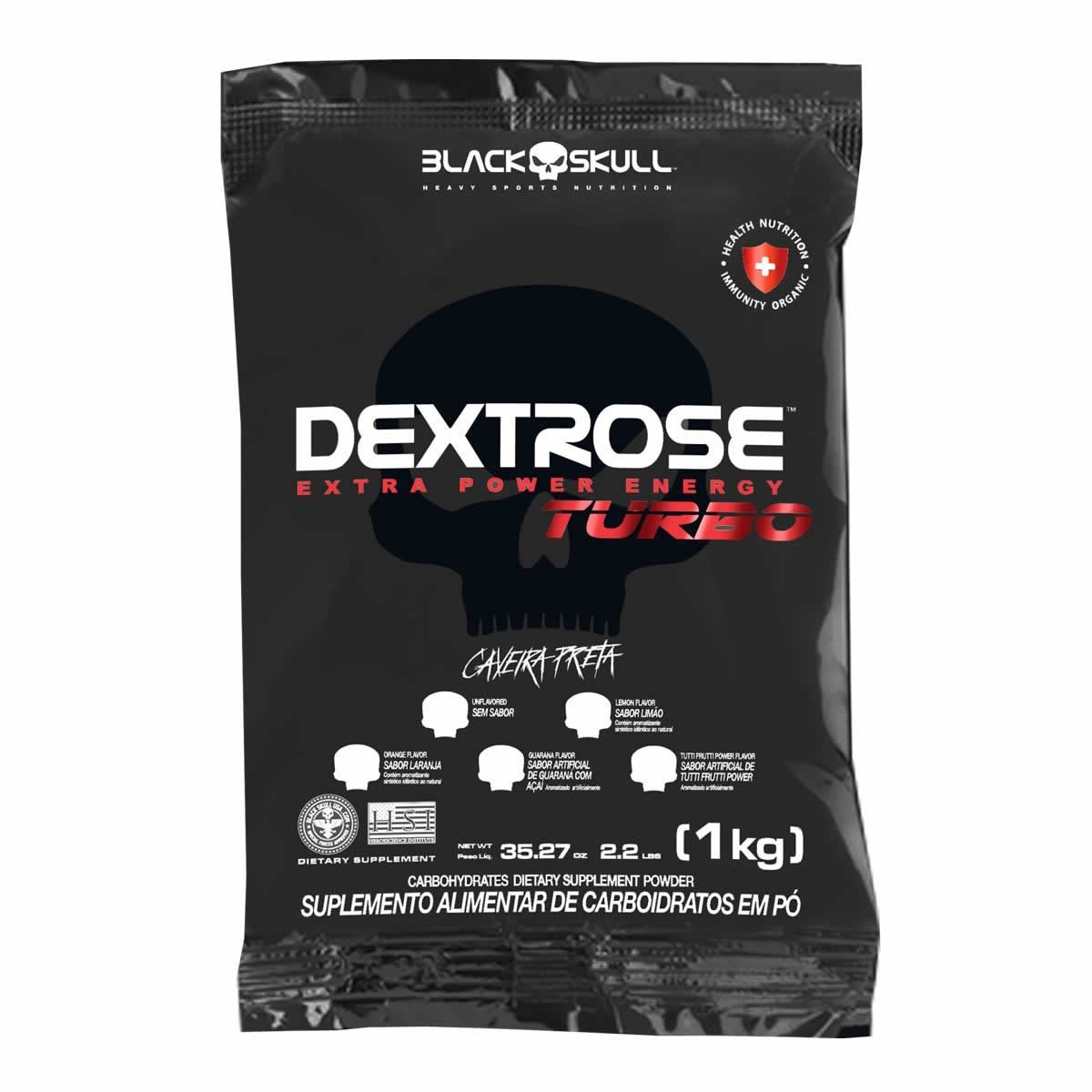Dextrose Turbo - 1000g Refil Laranja - BlackSkull