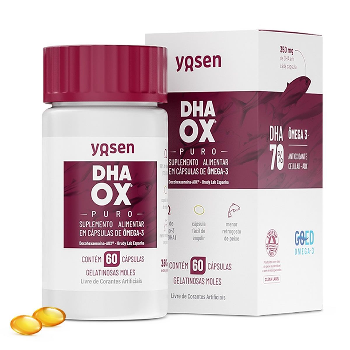 DHA OX Puro - 60 C�psulas - Yosen