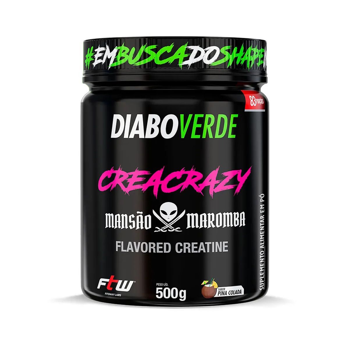 Diabo Verde Creacrazy Mans�o Maromba - 500g Pina Colada - FTW