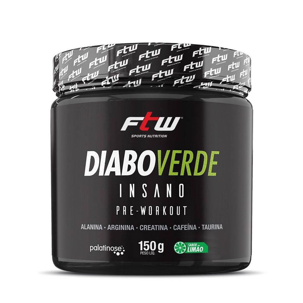 Diabo Verde Insano Pre - Workout - 150g Lim�o - FTW*** Data Venc. 30/09/2023