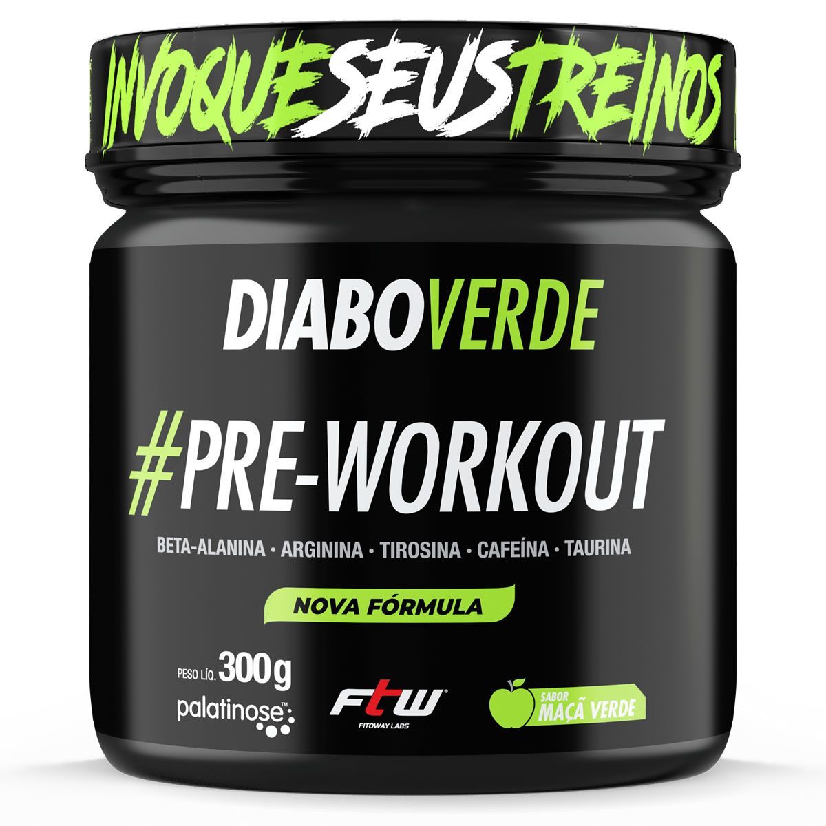 Diabo Verde Insano Pre - Workout - 300g Ma�� Verde - FTW