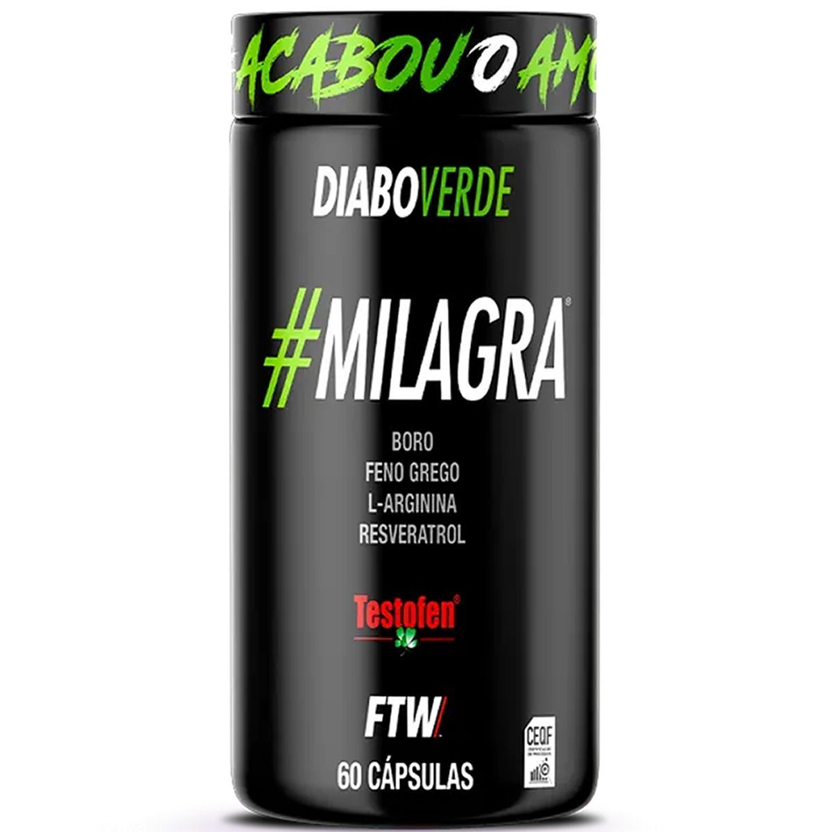 Diabo Verde Milagra - 60 C�psulas - FTW