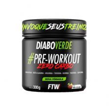 Diabo Verde Pr�-Workout Zero Carbo - 300g Pina Colada - FTW