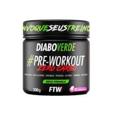 Diabo Verde Pr�-Workout Zero Carbo - 300g Pink Lemonade - FTW