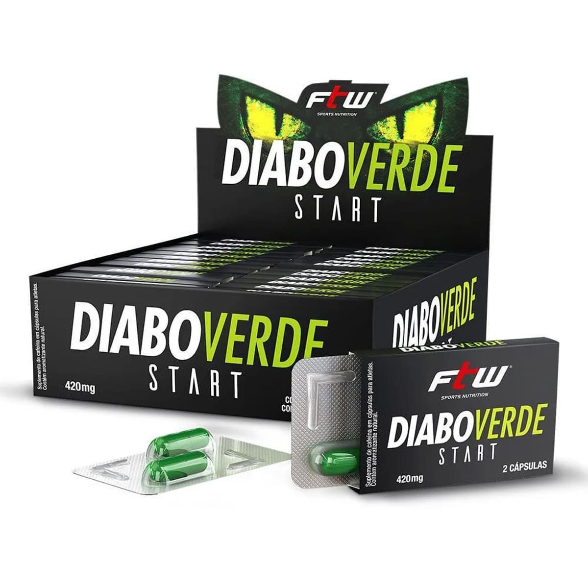 Diabo Verde Start - Cont�m 24 Cartelas com 2 c�psulas Cada - FTW