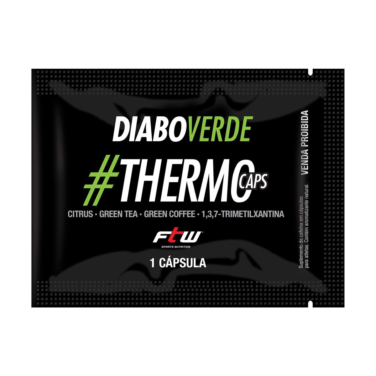 Amostra Gr�tis - Diabo Verde #Thermo Caps - 1 C�psula - FTW