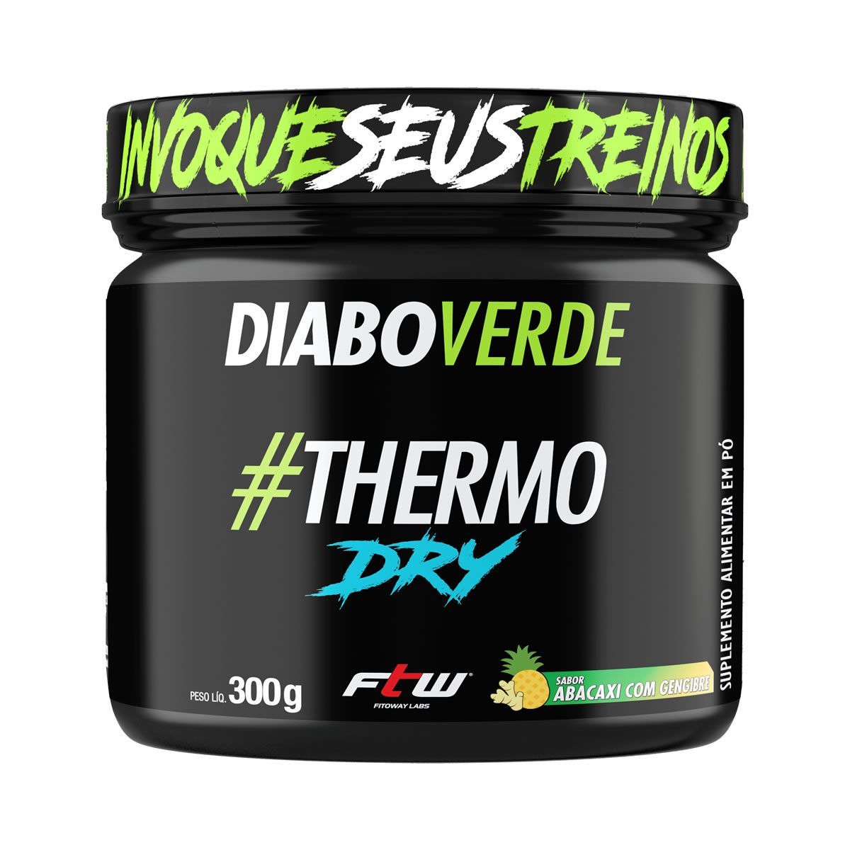 Diabo Verde Thermo Dry - 300g Abacaxi Com Gengibre - FTW