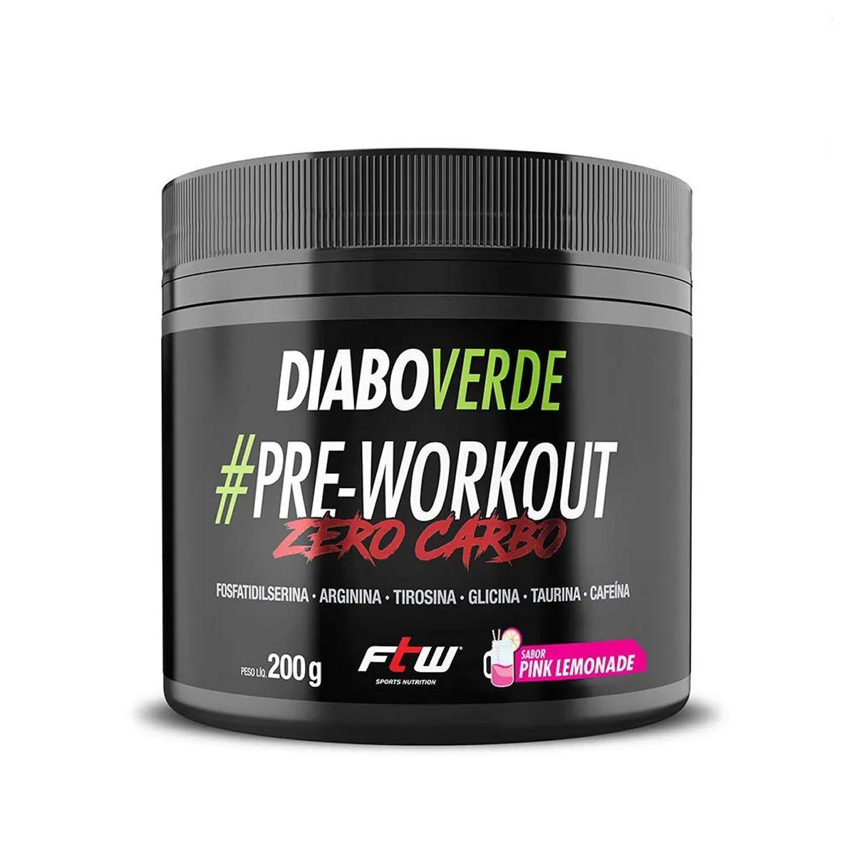 Diabo Verde Zero Carbo - 200g Pink Limonade - FTW