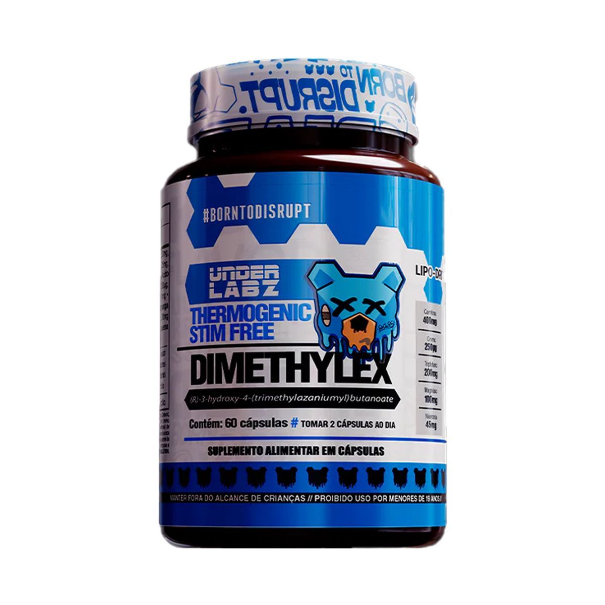 Dimethylex Thermogenic Stim Free - 60 C�psulas - Under Labz