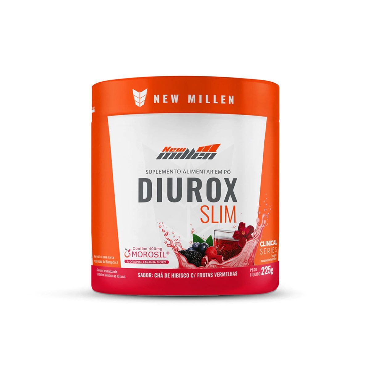 Diurox Slim - 225g Ch� de Hibisco com Frutas Vermelhas - New Millen