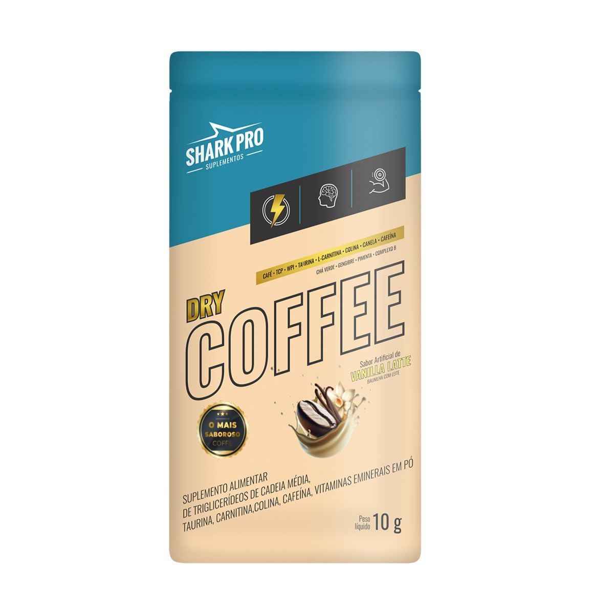 Dry Coffee - 1 Sach� 10g Caramelo - Shark Pro