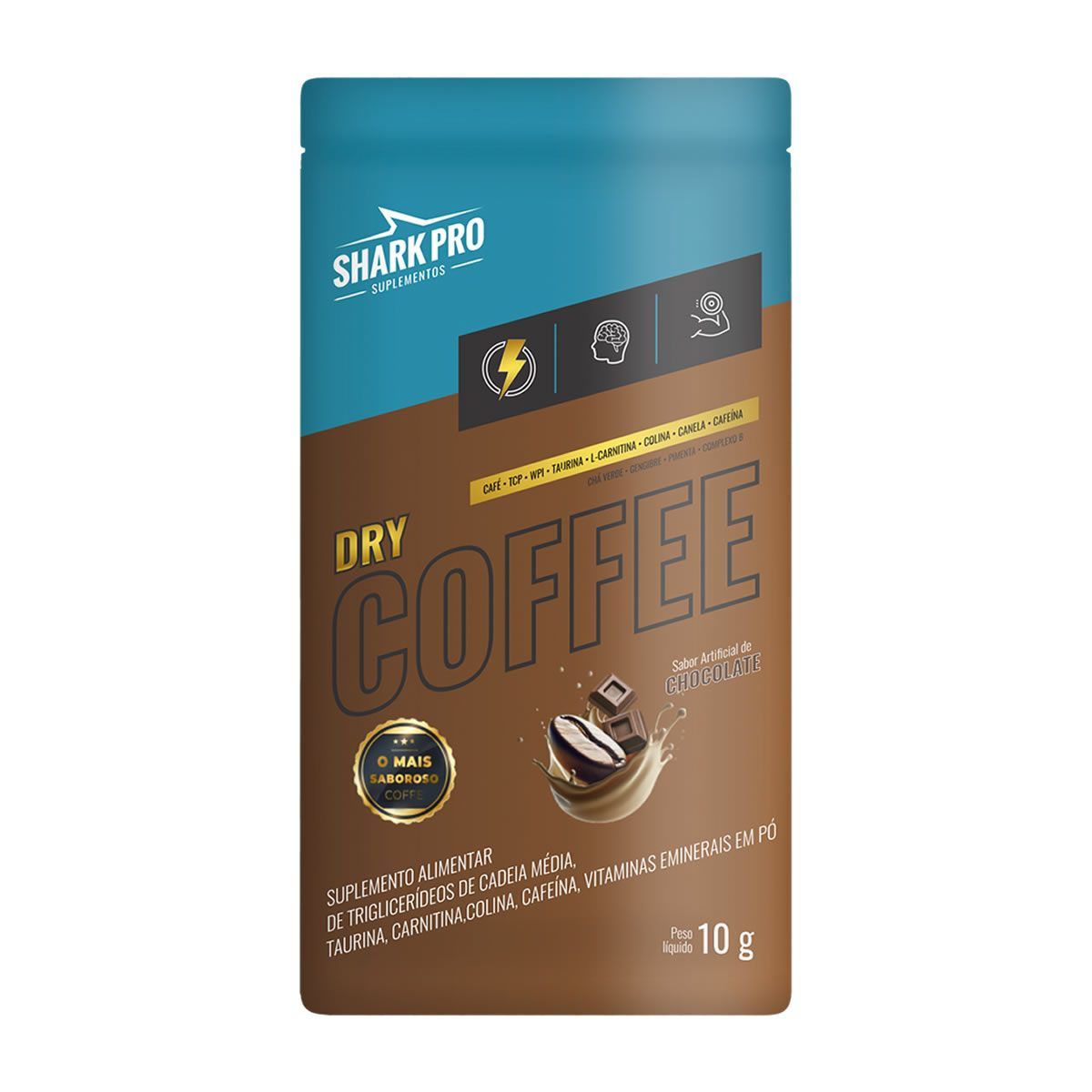 Dry Coffee - 1 Sach� 10g Chocolate - Shark Pro