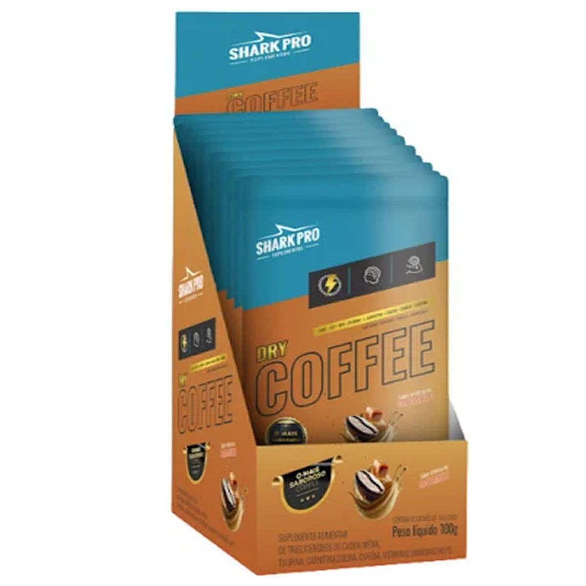 Dry Coffee - 10 Sach�s 10g Caramelo - Shark Pro
